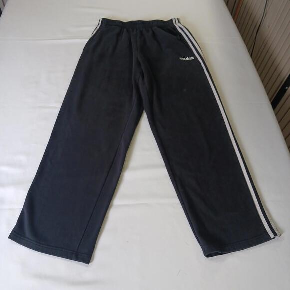 Adidas GD5471 Men's Black/White 3 Stripe Fleece Jogger Sweatpants Size L (30×30) - Picture 14 of 16